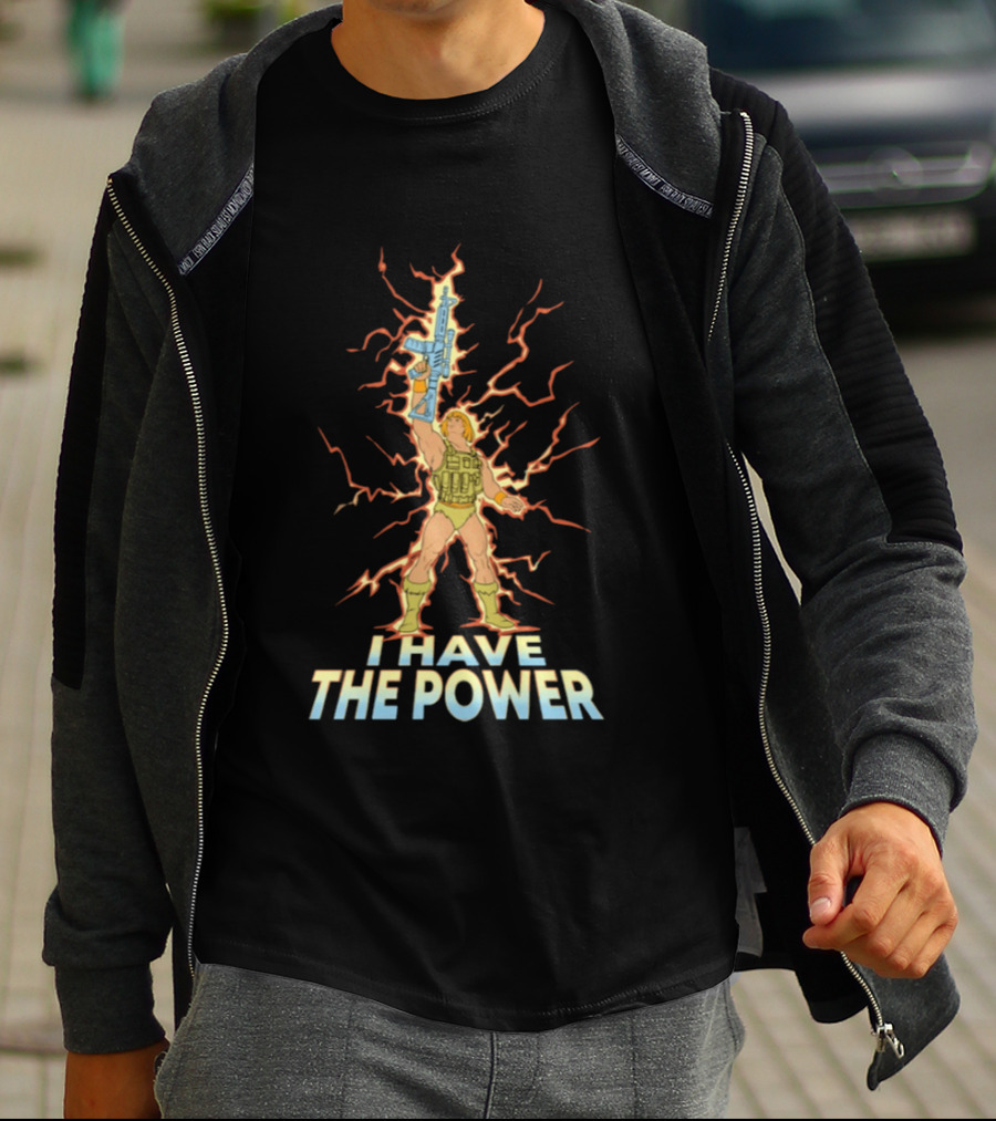 He Man I Have The Power Lightning Action Pose T-Shirt