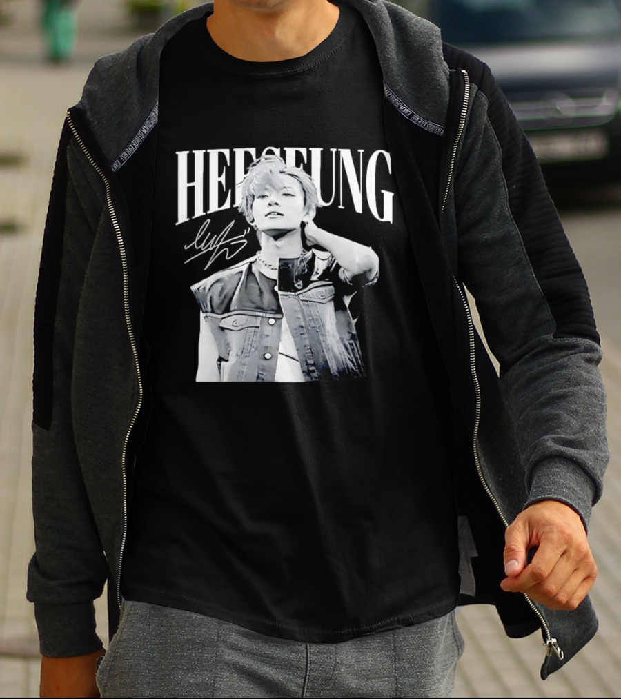 Heeseung ENHYPEN Signature Style Retro Look T-Shirt