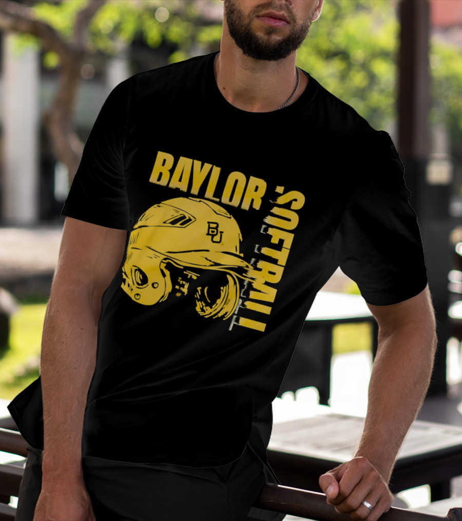 Baylor Softball BU Helmet T-Shirt
