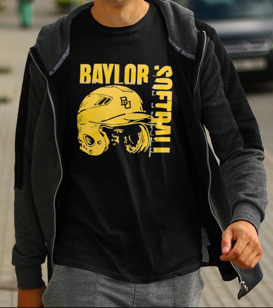 Baylor Softball BU Helmet T-Shirt
