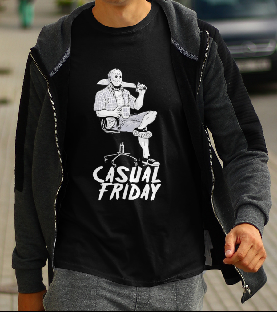 Jason Voorhees No Soi Casual Friday The 13th T-Shirt