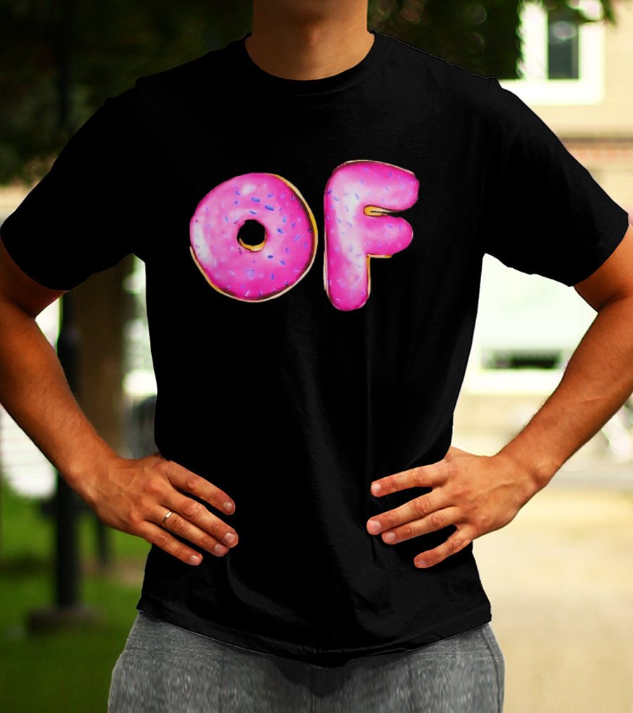 Donut Design OF Pink Sprinkles T-Shirt