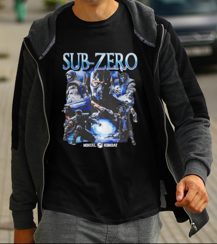 Mortal Kombat Sub Zero Iconic Character Collage T-Shirt