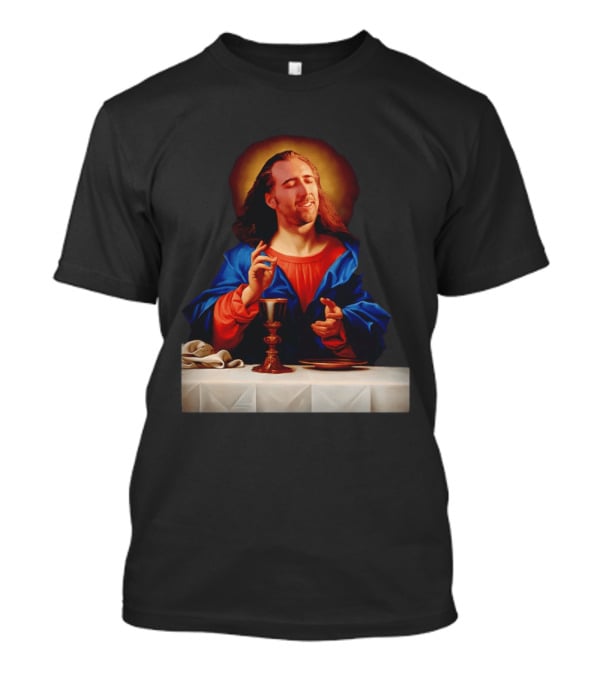Nic Cage Jesus Iconic Meme Mashup T-Shirt