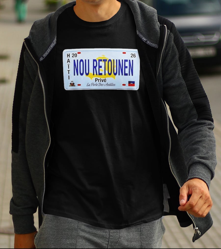 Haïti Nou Retounen Prive 2026 La Perle Des Antilles T-Shirt