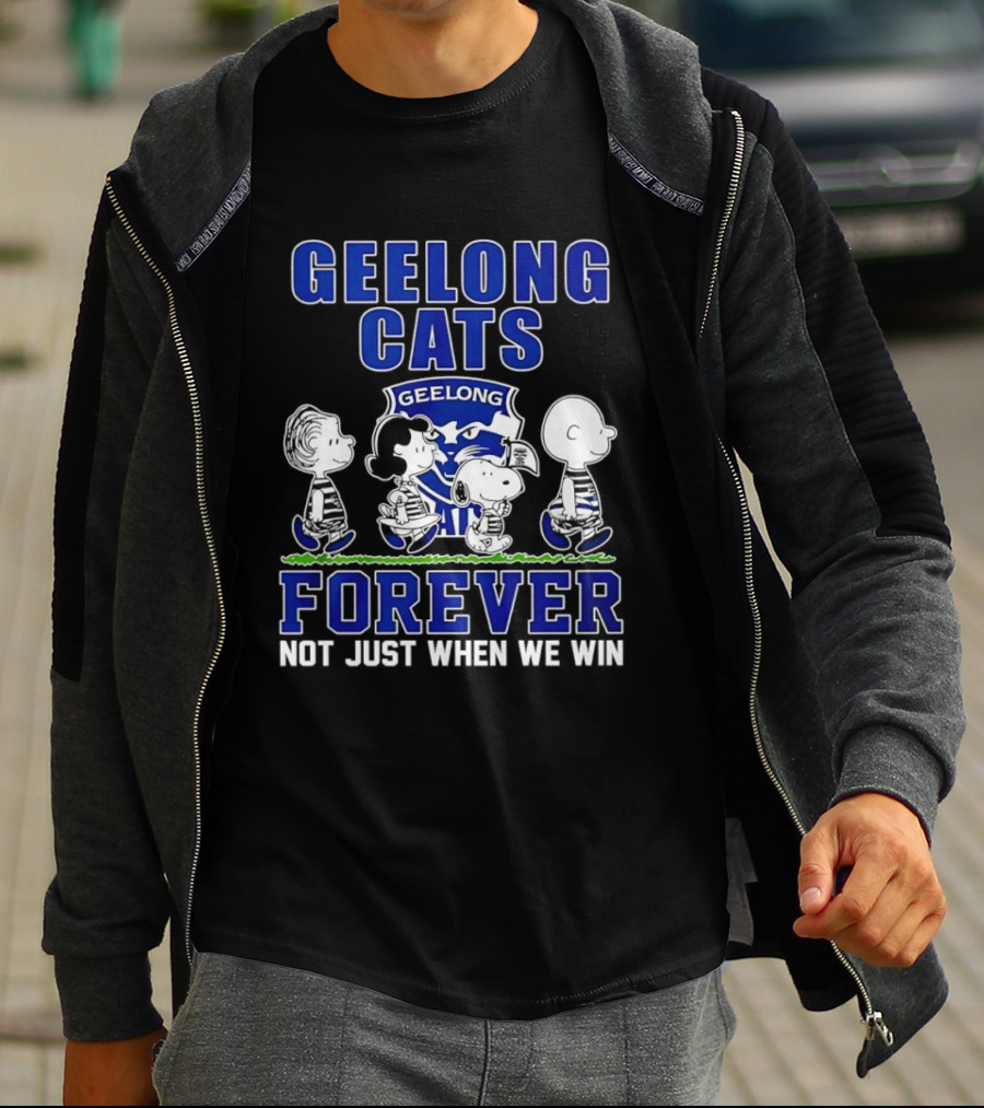 Geelong Cats Peanuts Forever Not Just When We Win T-Shirt