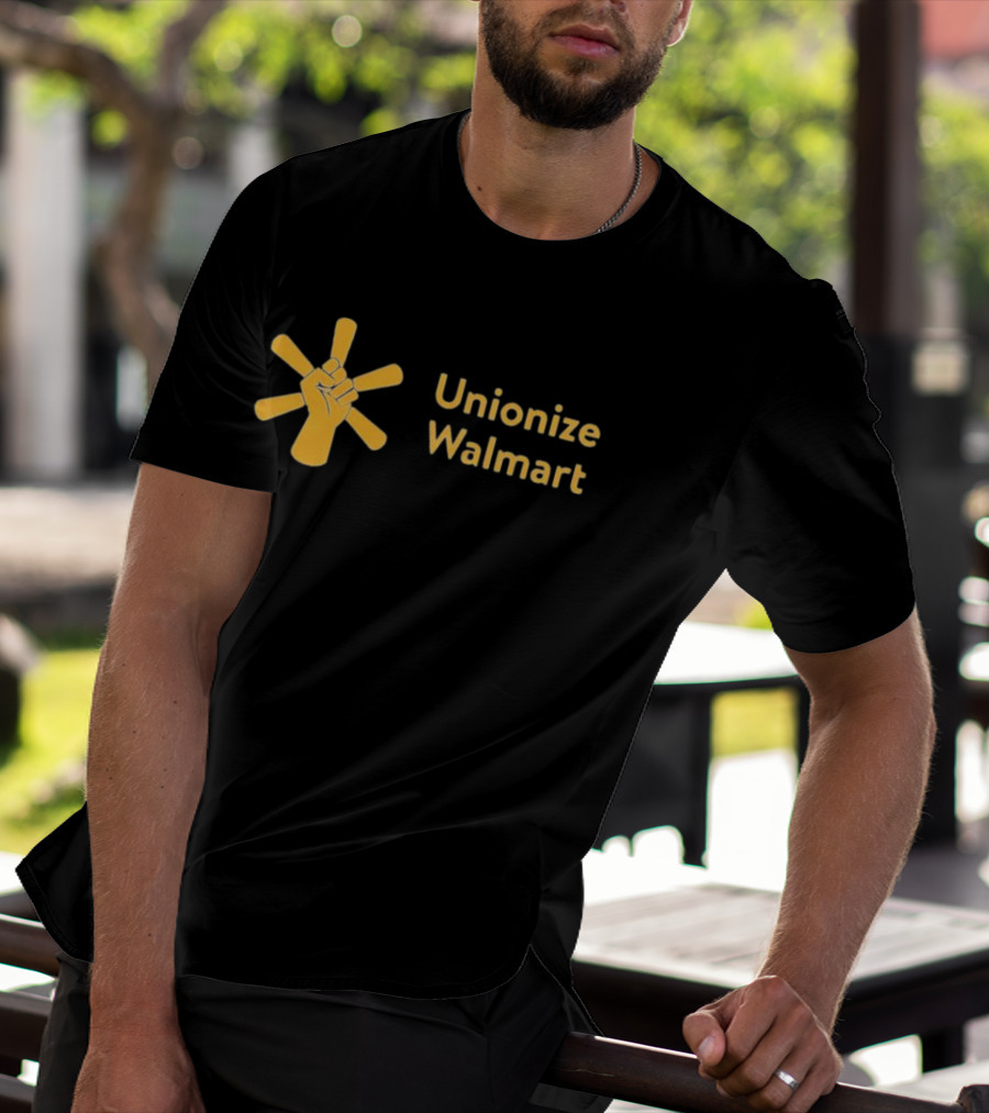 Unionize Walmart Fist Symbol Worker Solidarity Campaign T-Shirt