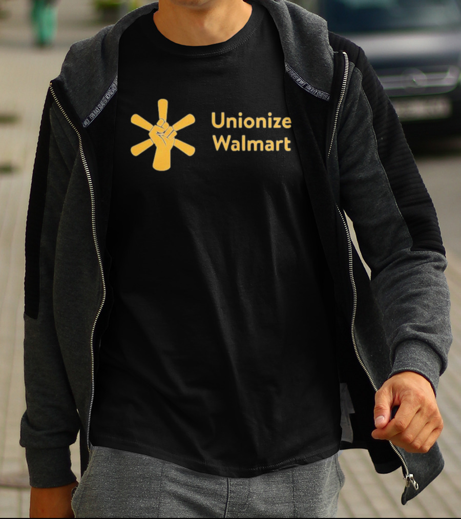 Unionize Walmart Fist Symbol Worker Solidarity Campaign T-Shirt