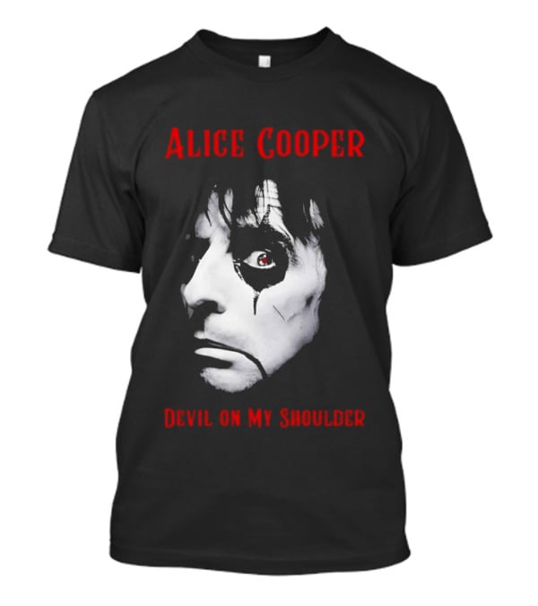 Alice Cooper Devil On My Shoulder Halloween Horror Music T-Shirt