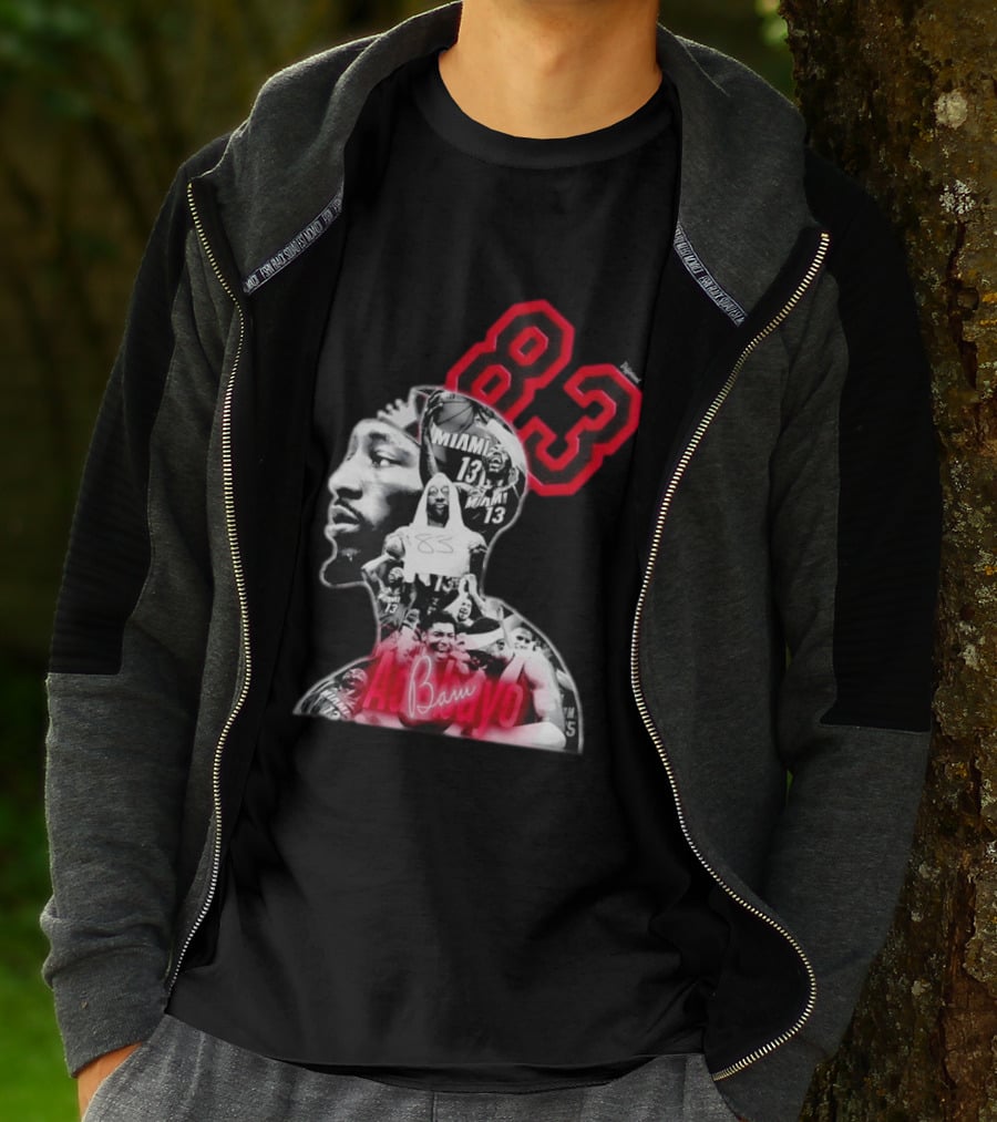 Bam Adebayo 83 Miami Heat 13 NBA Basketball T-Shirt