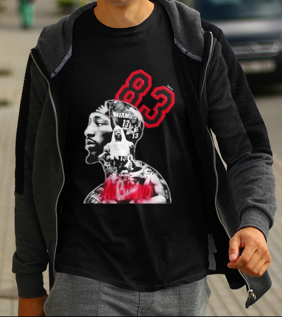 Bam Adebayo 83 Miami Heat 13 NBA Basketball T-Shirt