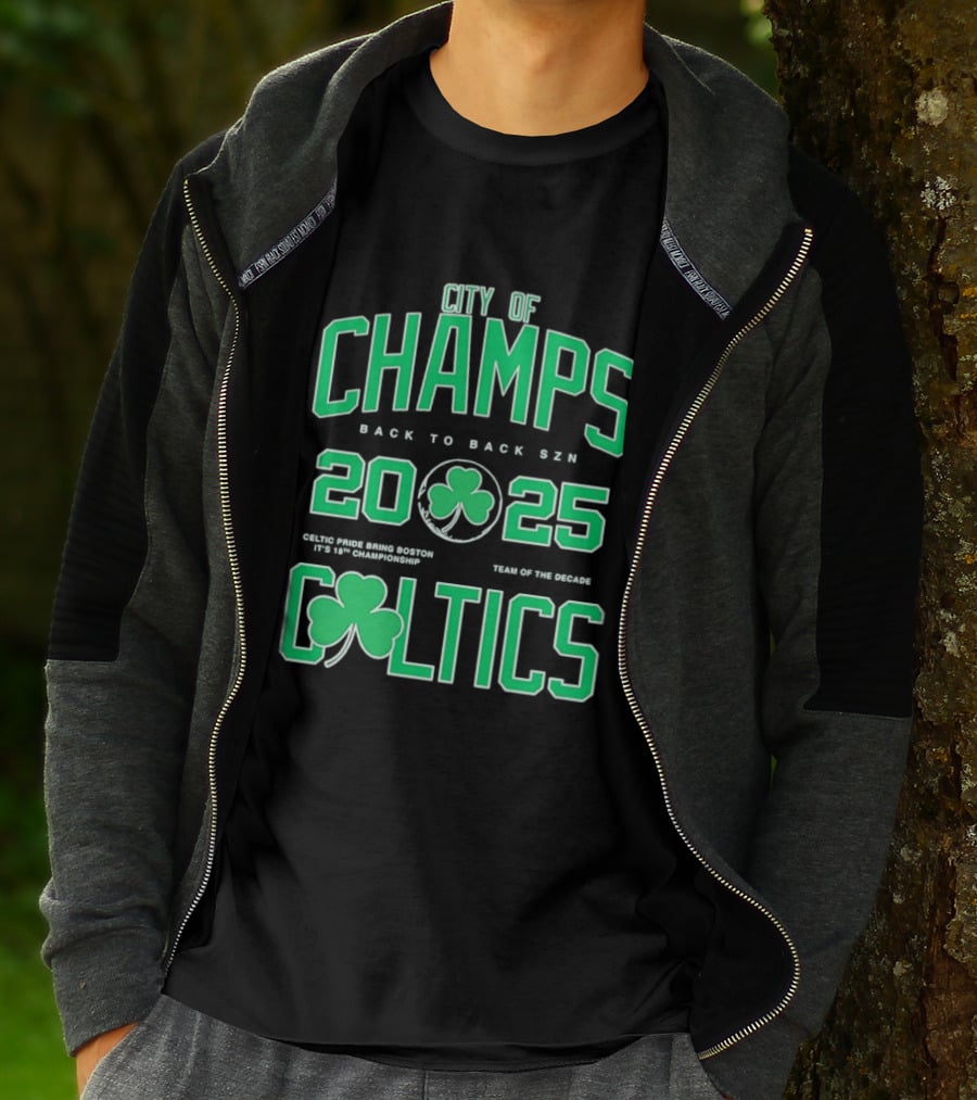 City Of Champs Back To Back SZN 2025 Celtics Team Of The Season T-Shirt