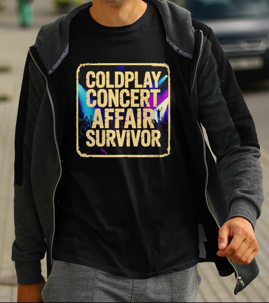Coldplay Concert Affair Survivor Vibrant Lights Music Festival T-Shirt