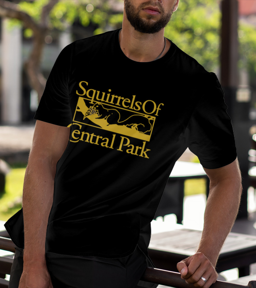 Squirrels Of Central Park Eating Pizza T-Shirt