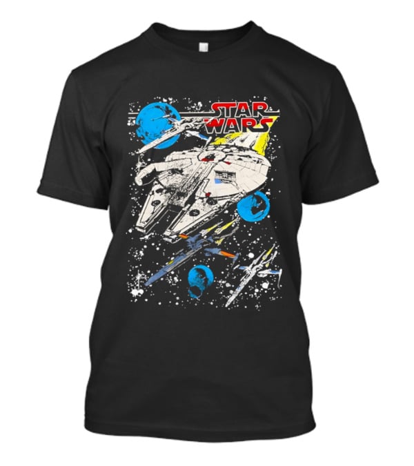 Star Wars Millennium Falcon Vintage Space Battle T-Shirt