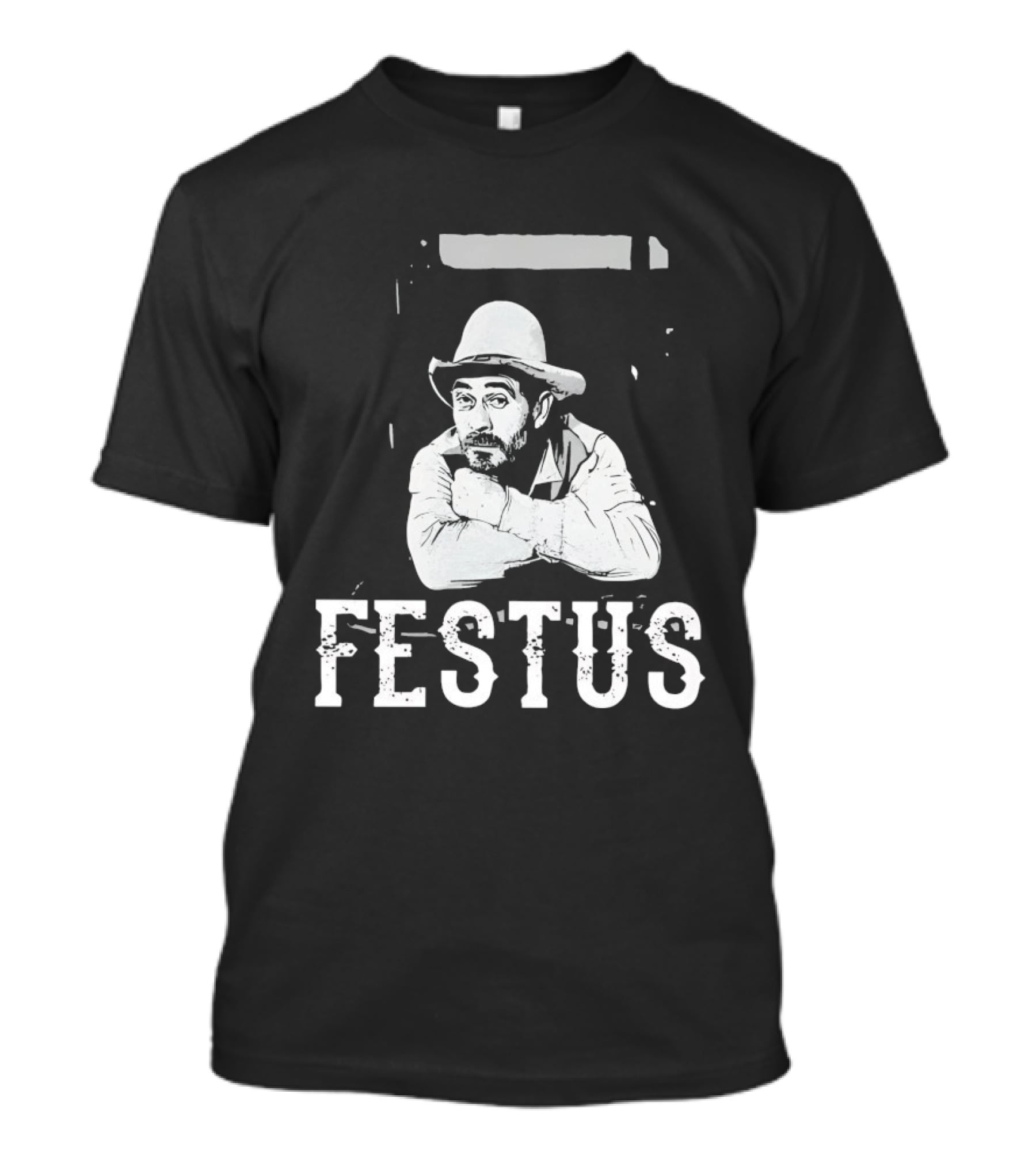 Festus Gunsmoke Character Iconic Cowboy T-Shirt
