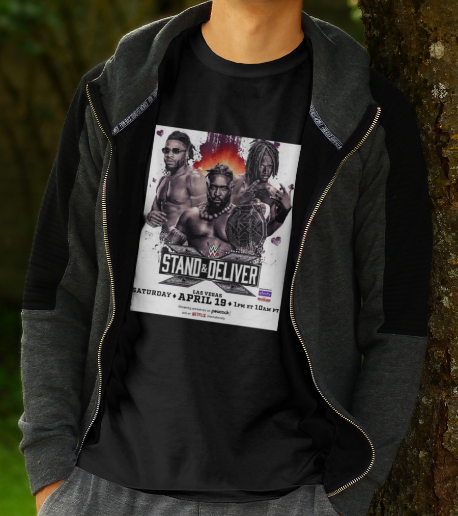 Trick Williams Jevon Evans WWE Stand And Deliver Las Vegas April 19 2025 Event T-Shirt