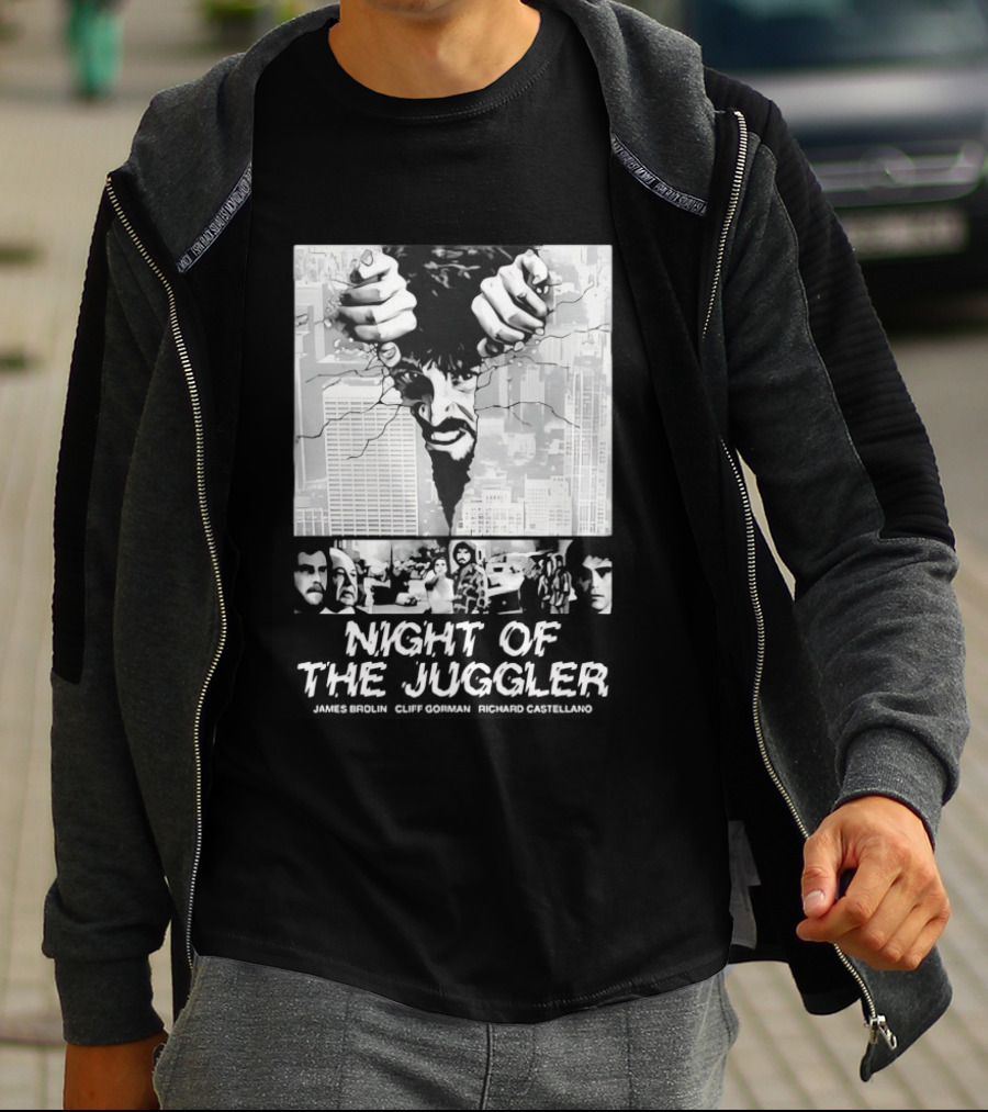 Night Of The Juggler James Brolin Cliff Gorman Richard Castellano Hands Cityscape T-Shirt