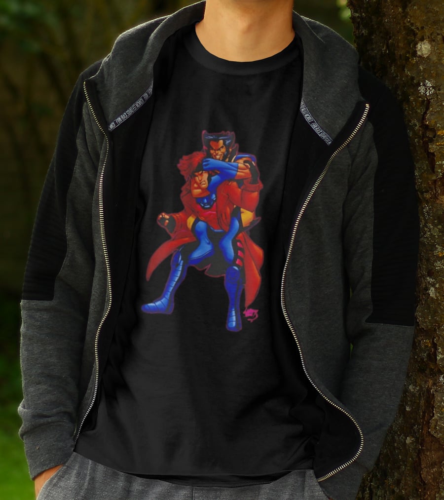 Gambit Remy LeBeau Wolverine Logan X Men Marvel Heroes T-Shirt