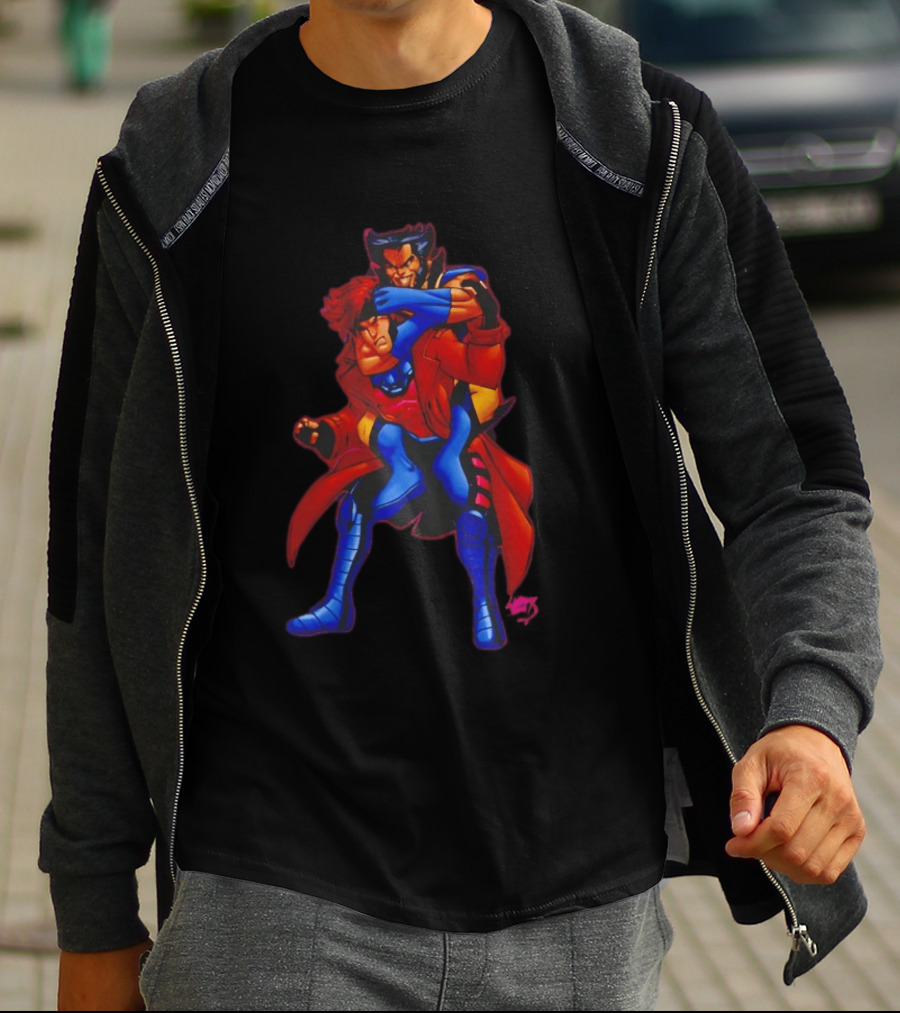 Gambit Remy LeBeau Wolverine Logan X Men Marvel Heroes T-Shirt