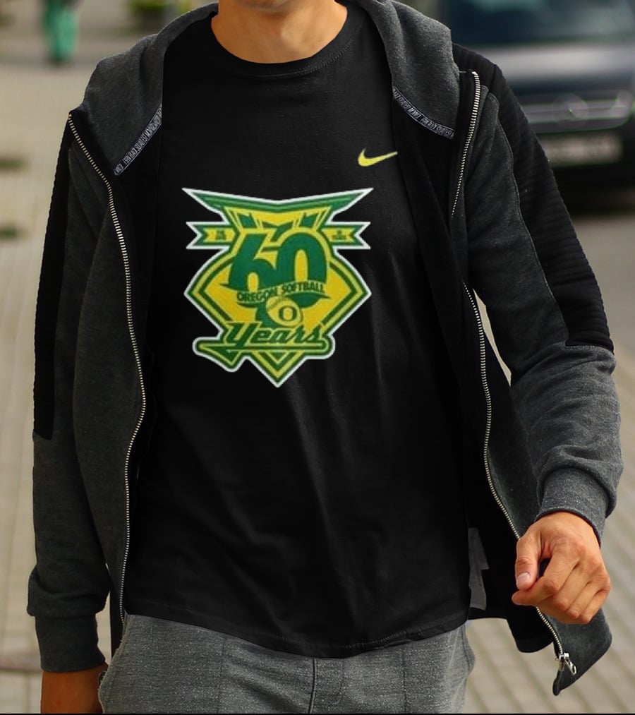Oregon Ducks 60 Years Softball Anniversary Coach Melyssa Lombardi 2026 T-Shirt