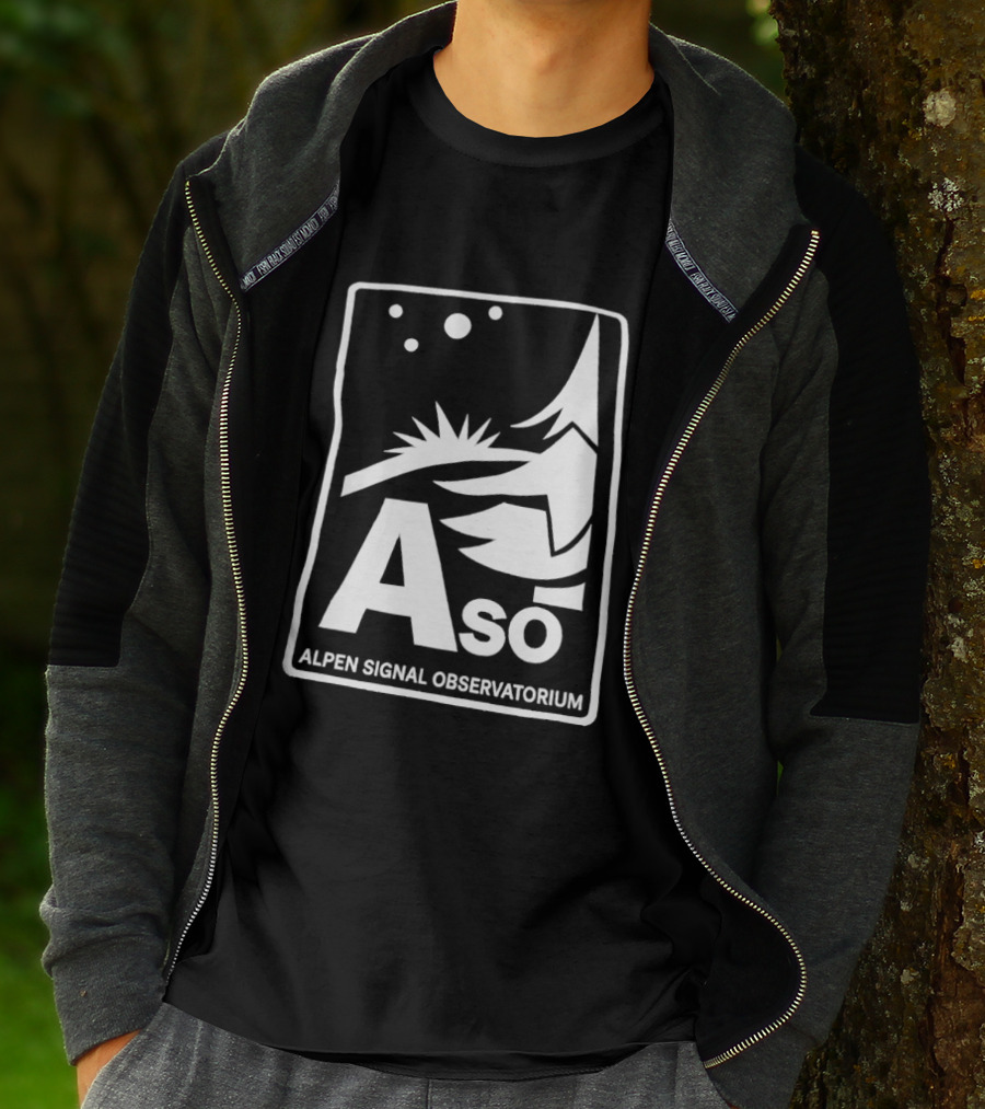 Aso Alpen Signal Observatorium Night Sky T-Shirt