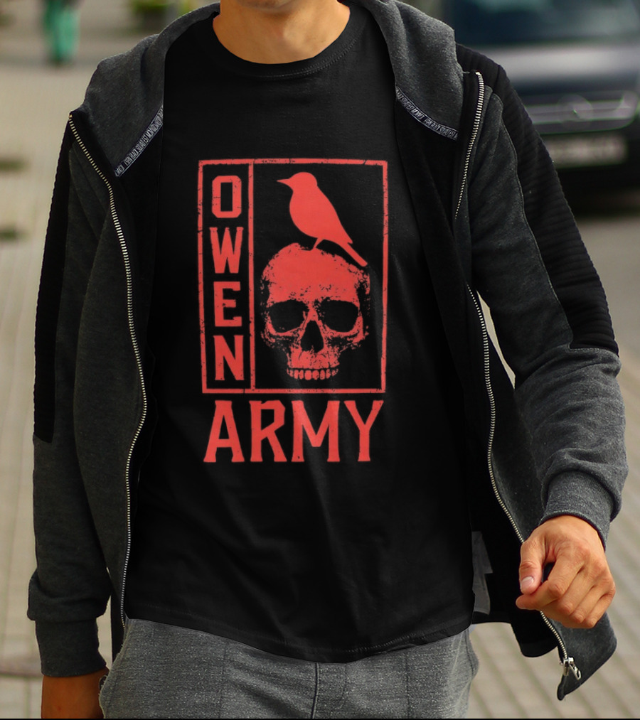 Owen Army Skull With Bird T-Shirt