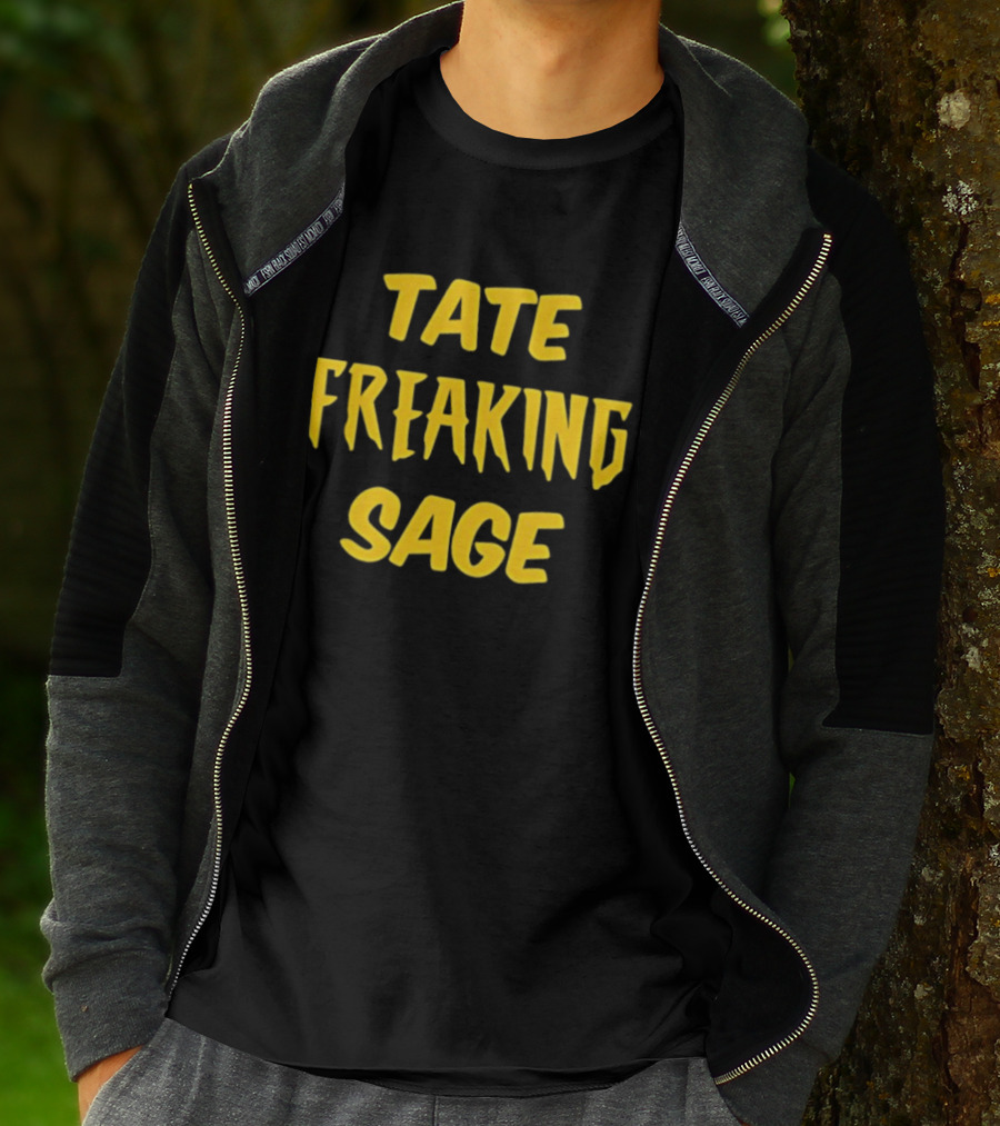 Iowa Hawkeyes NCAA Basketball Elite Eight Tate Freaking Sage T-Shirt