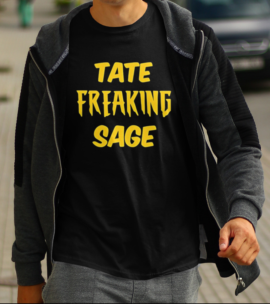 Iowa Hawkeyes NCAA Basketball Elite Eight Tate Freaking Sage T-Shirt