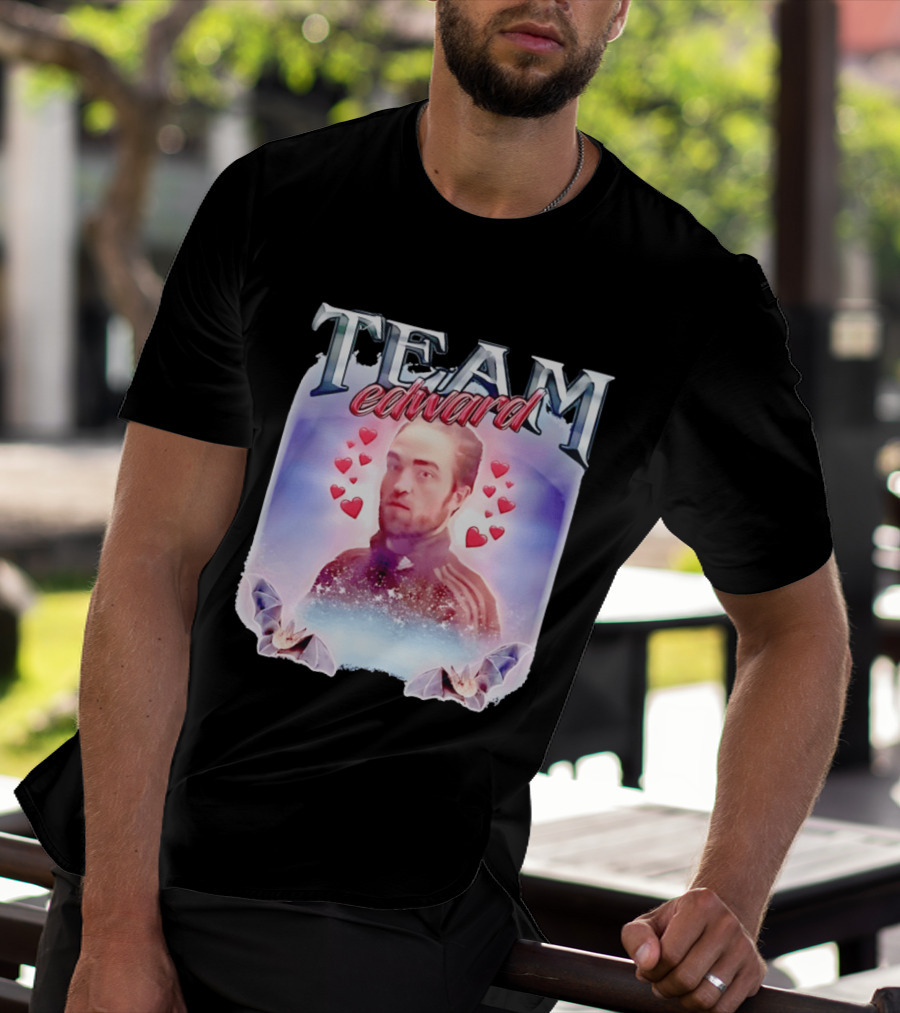Team Edward Cullen Twilight Saga Heart Vampires T-Shirt