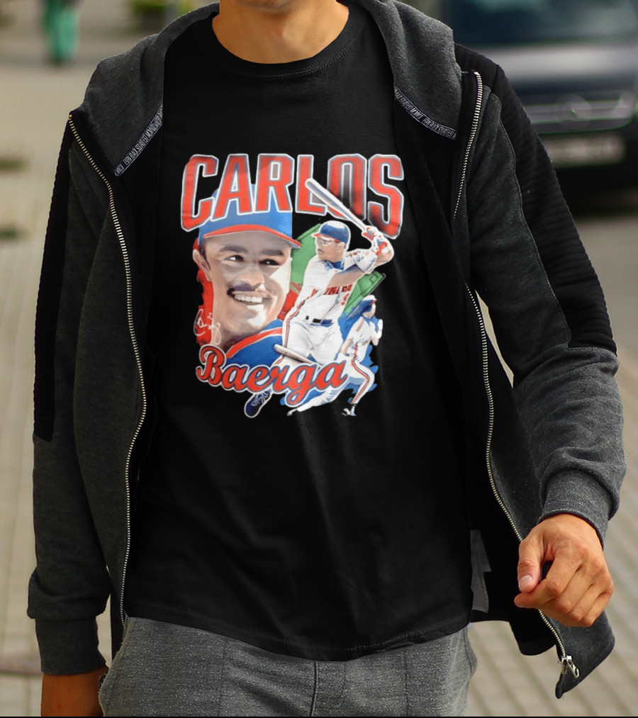 Carlos Baerga Cleveland Indians Baseball Player Print T-Shirt