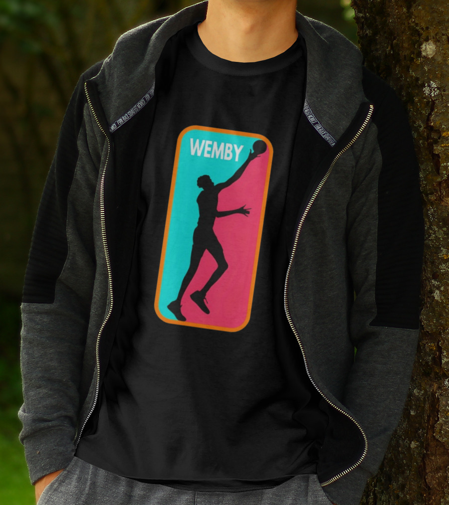 Victor Wembanyama Wemby Silhouette San Antonio Spurs NBA Basketball T-Shirt