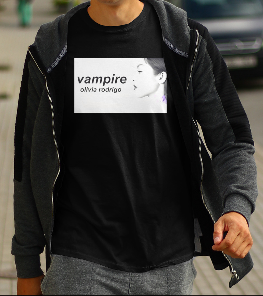 Vampire Olivia Rodrigo Pop Rock Side Profile T-Shirt