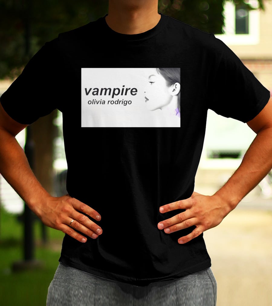 Vampire Olivia Rodrigo Pop Rock Side Profile T-Shirt