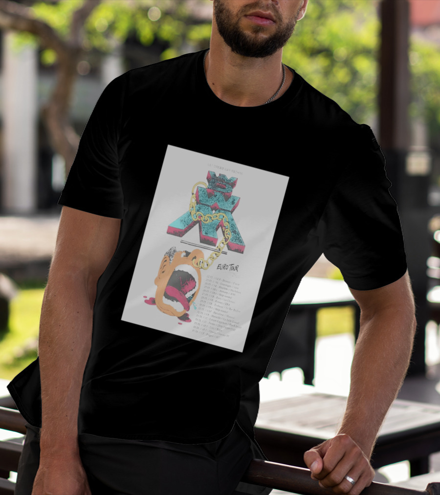 Wet Dream War Machine Euro Tour 2026 Chain And Art Dates T-Shirt