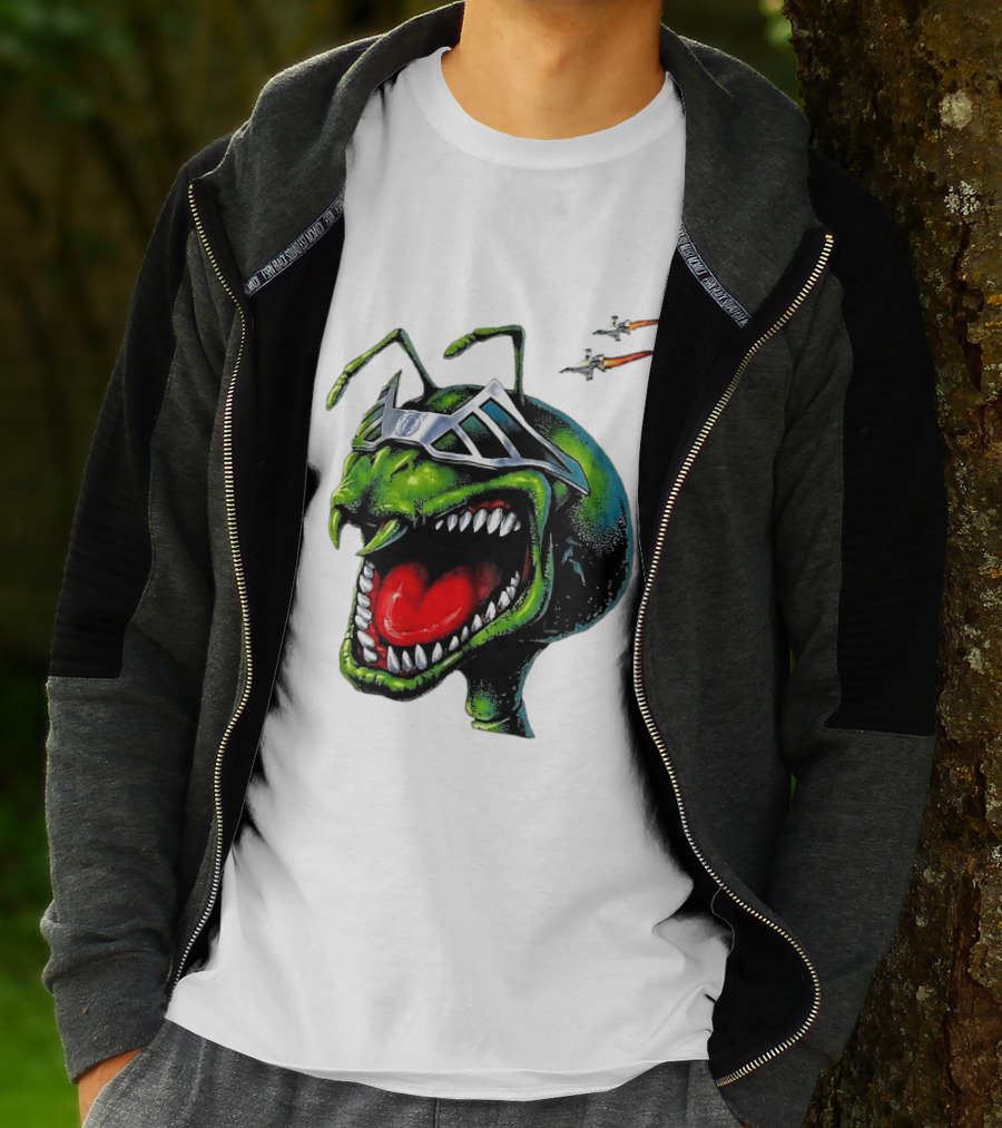 Hellstar Anthony Edwards Ant Man Alien Creature With Sunglasses And Spacecrafts T-Shirt