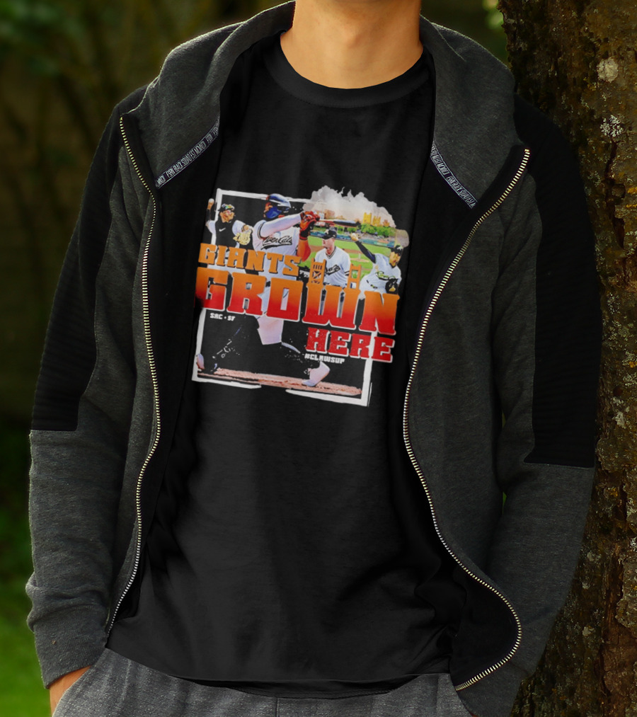 Sacramento River Cats 2025 Giants Grown Here ClawsUp T-Shirt