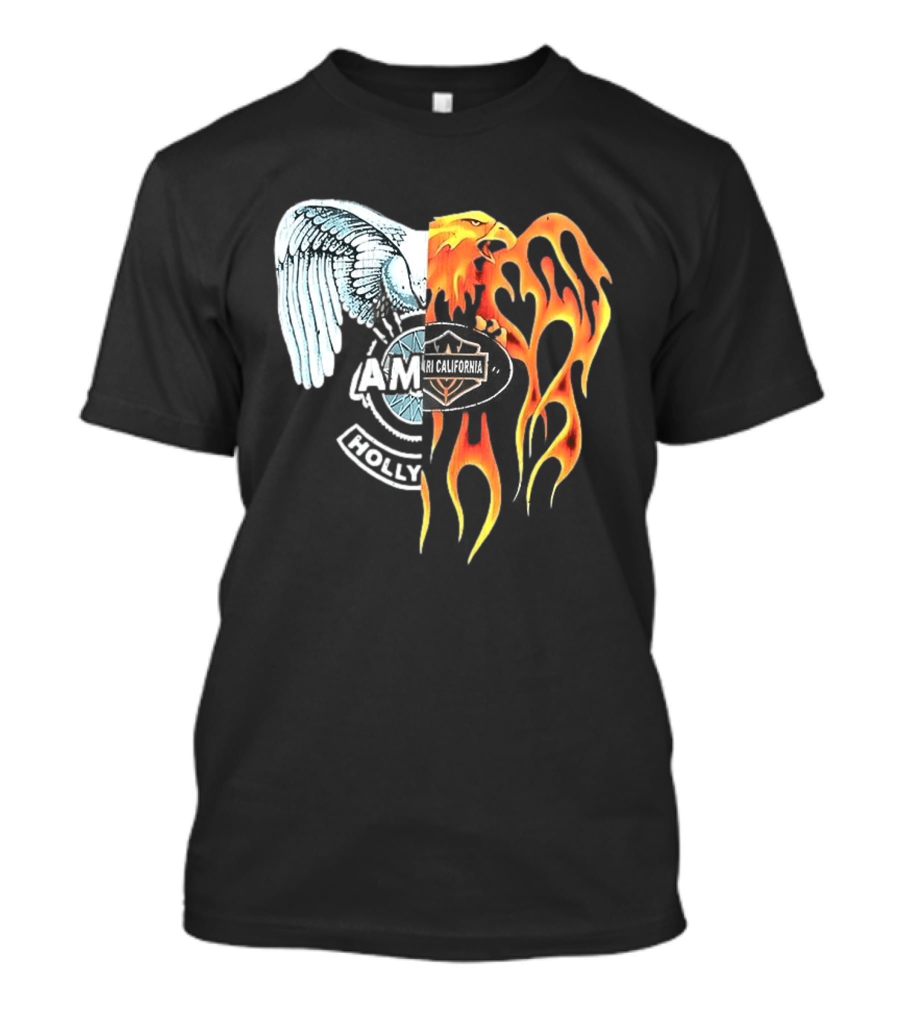 AMIRI Hollywood Spliced Eagle Fire Wing T-Shirt