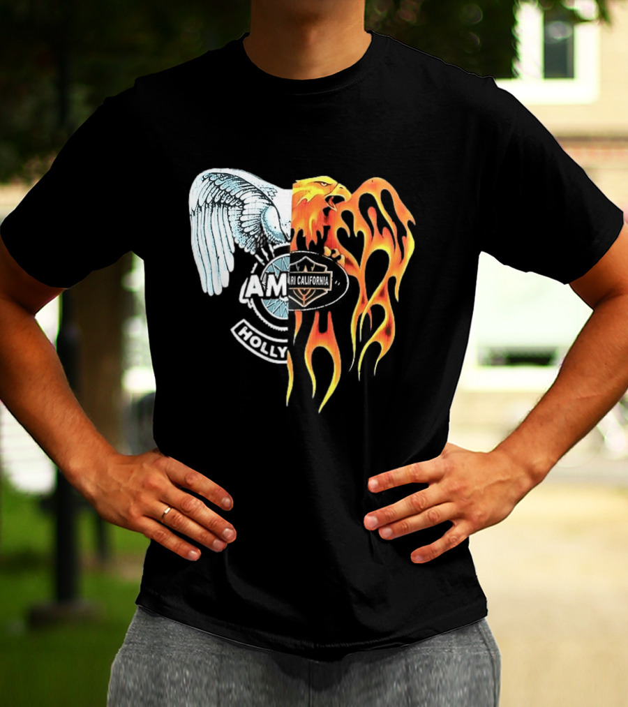 AMIRI Hollywood Spliced Eagle Fire Wing T-Shirt