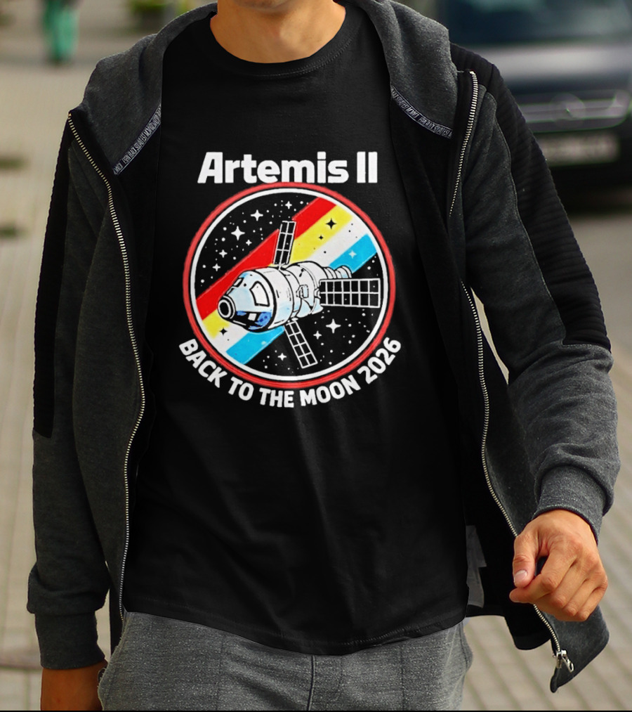 Artemis II NASA Mission Back To The Moon 2026 Spacecraft Patch T-Shirt