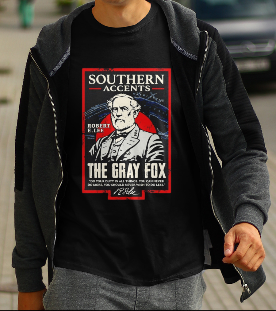 Southern Accents Robert E Lee The Gray Fox Historical T-Shirt