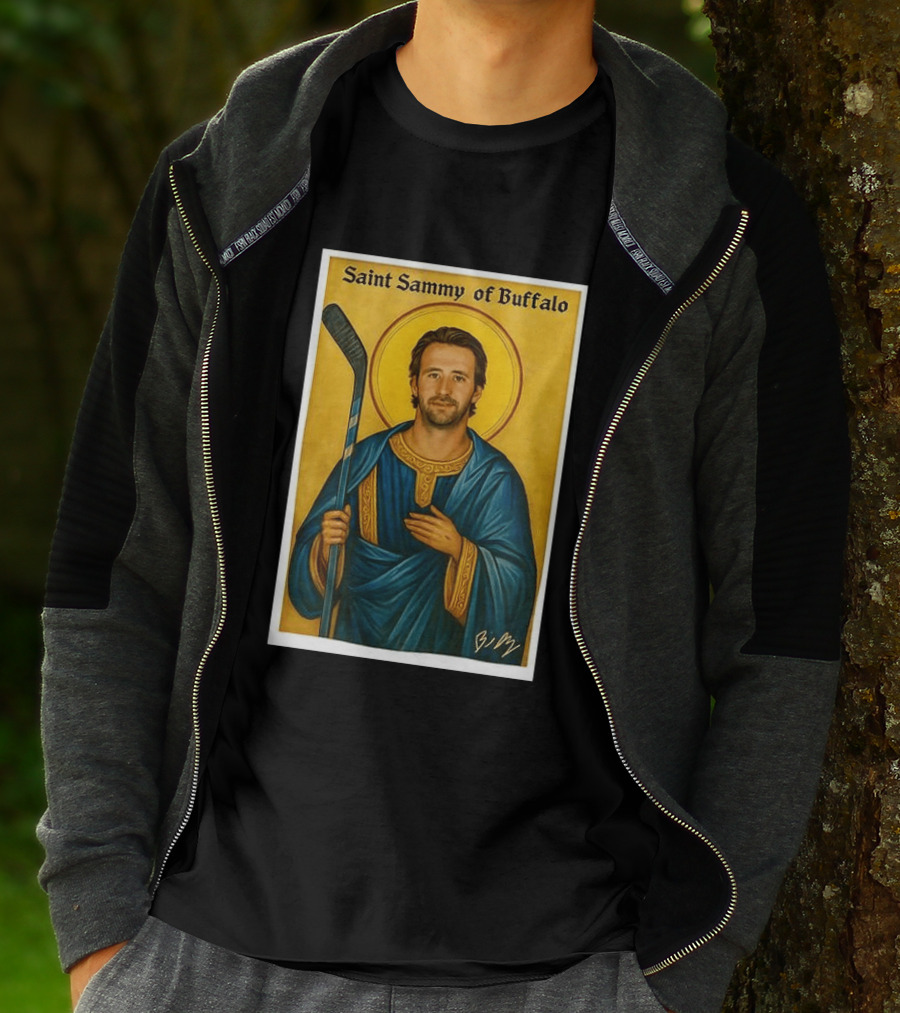 Saint Sammy Of Buffalo Hockey Player Icon NHL Buffalo Sabres T-Shirt