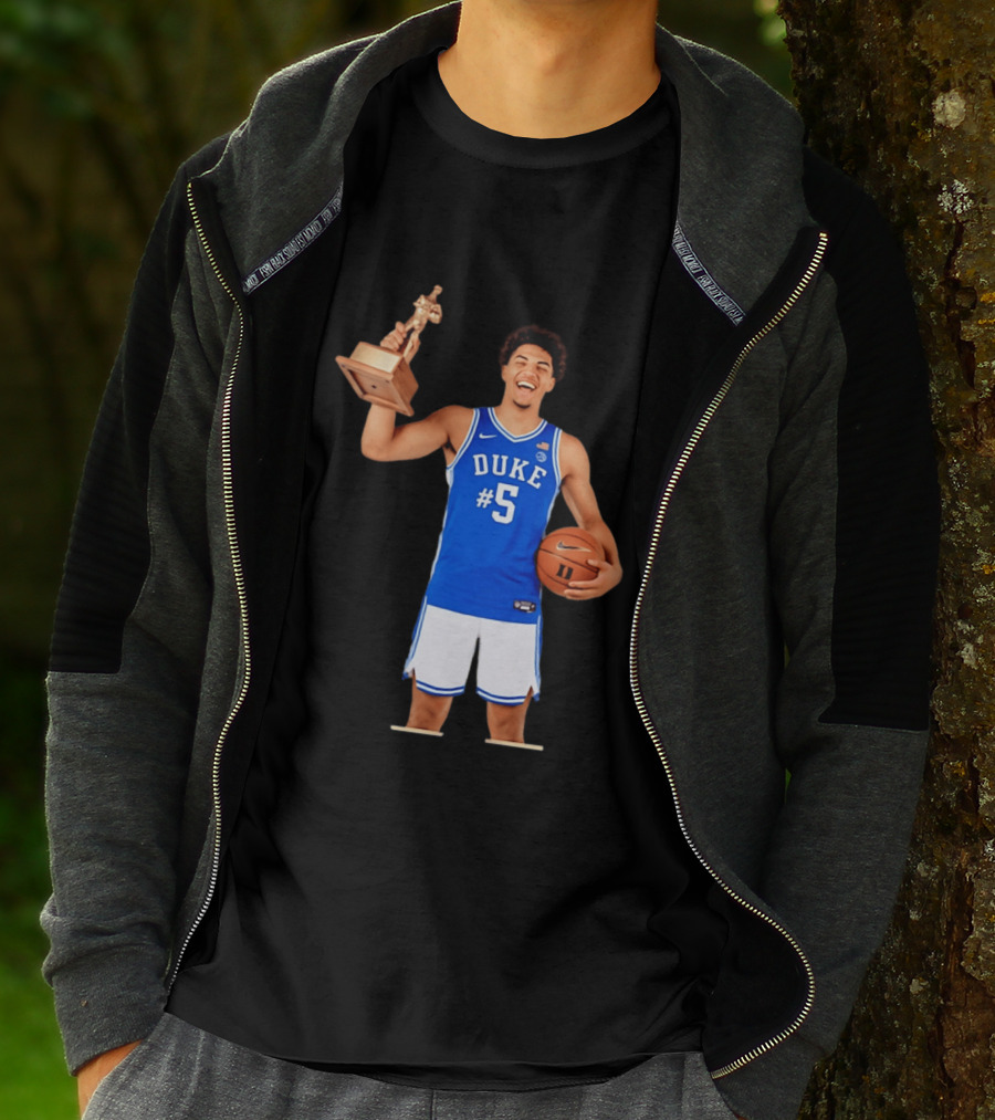 Duke Basketball #5 Cameron Boozer Naismith Men's College Player Of The Year 2026 T-Shirt