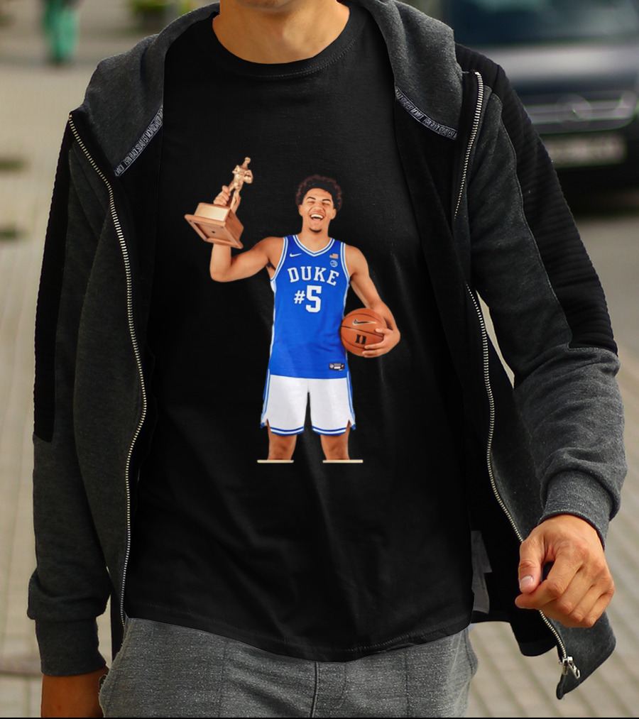 Duke Basketball #5 Cameron Boozer Naismith Men's College Player Of The Year 2026 T-Shirt