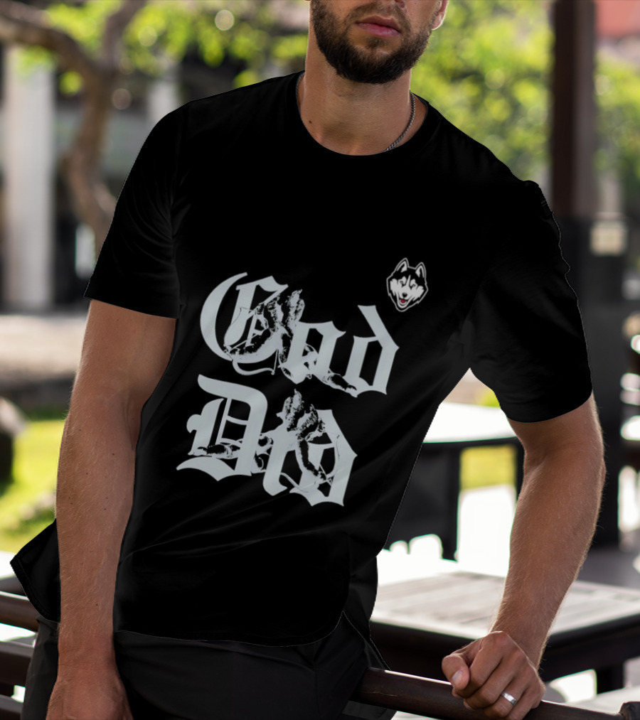 UConn Huskies 2026 God Did Huskies Head T-Shirt