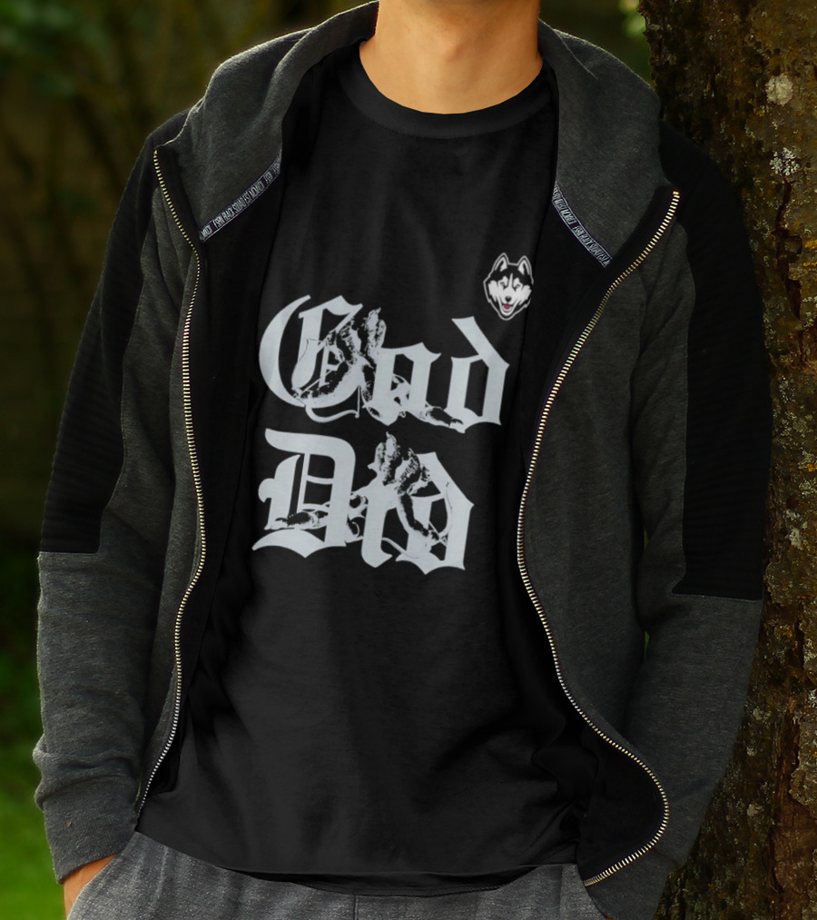 UConn Huskies 2026 God Did Huskies Head T-Shirt