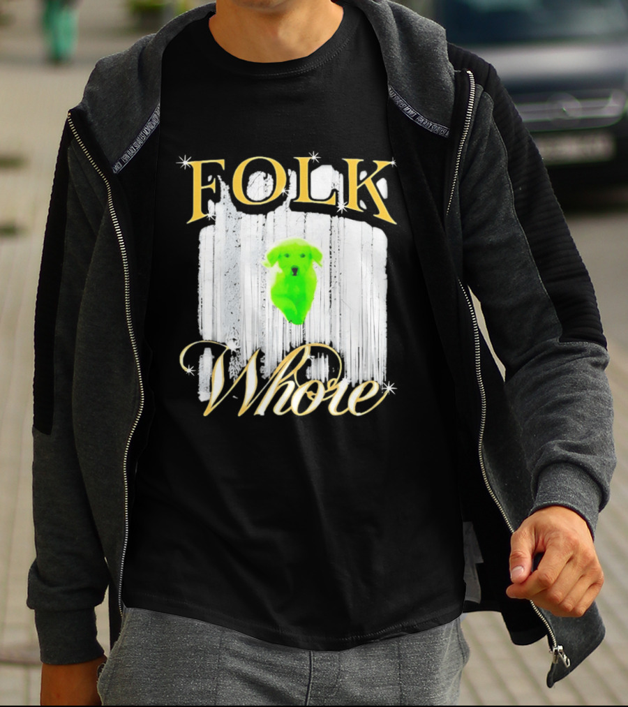 Green Dog Folk Whore T-Shirt