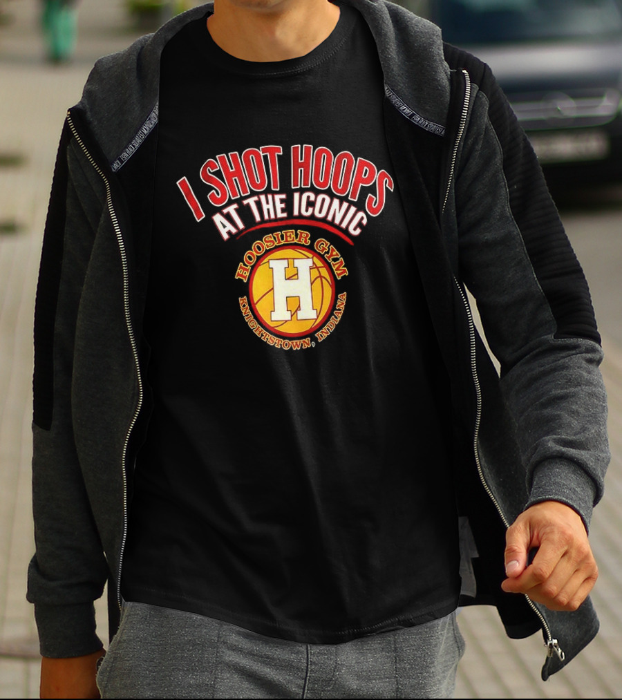 I Shot Hoops At The Iconic Hoosier Gym Knightstown Indiana T-Shirt