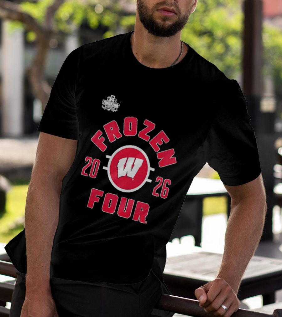 Wisconsin Badgers 2026 Frozen Four NCAA Men's Hockey Championship T-Shirt