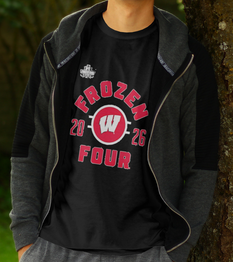 Wisconsin Badgers 2026 Frozen Four NCAA Men's Hockey Championship T-Shirt